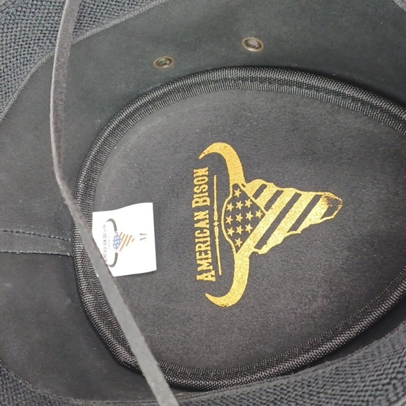 American Bison Leather Hat NWT - Picture 4 of 6